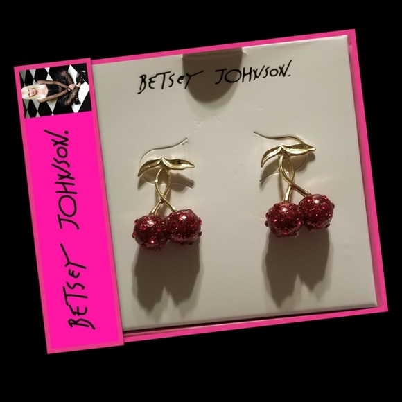 Betsey Johnson Jewelry - 🍒 Cherry Picking 🍒 Earrings